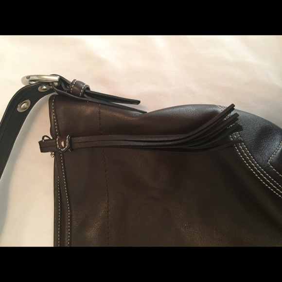 Vintage brown hobo coach purse - Picture 2 of 5